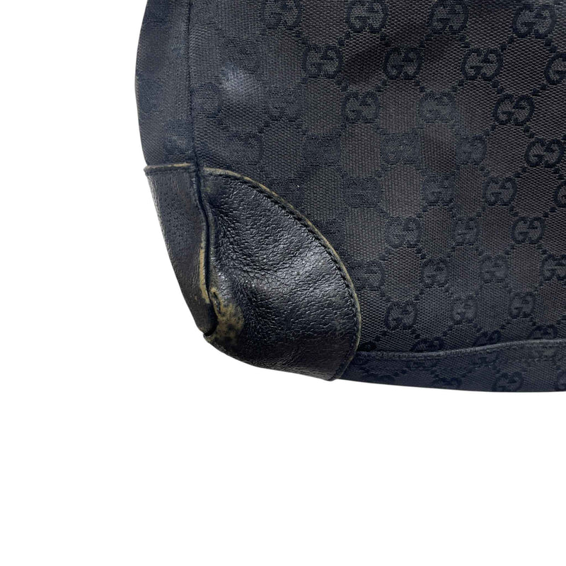 Women's Gg Monogram Canvas Messenger Bag Black