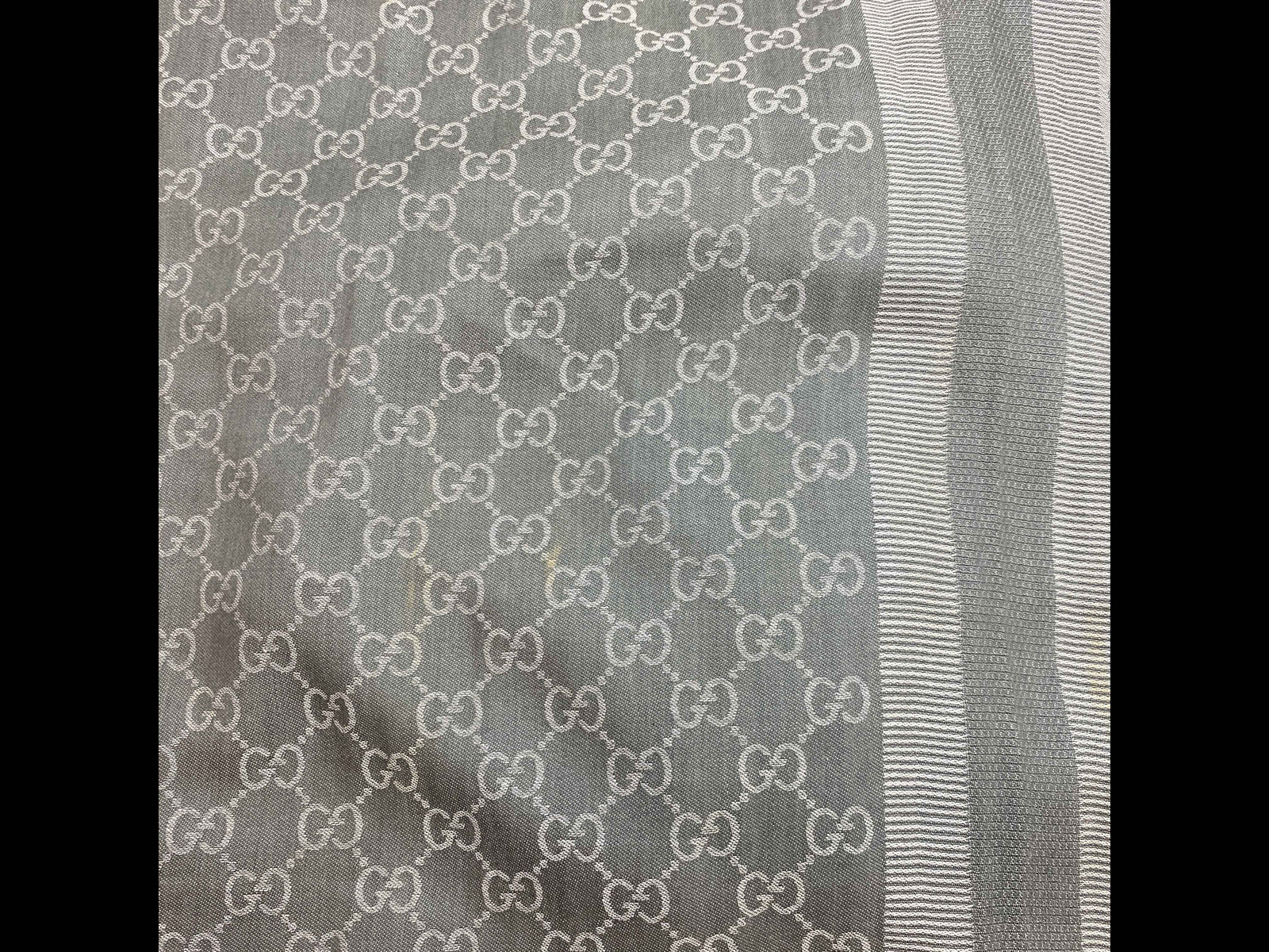Women's Gg Supreme Shawl Scarf Grey - Photo 6