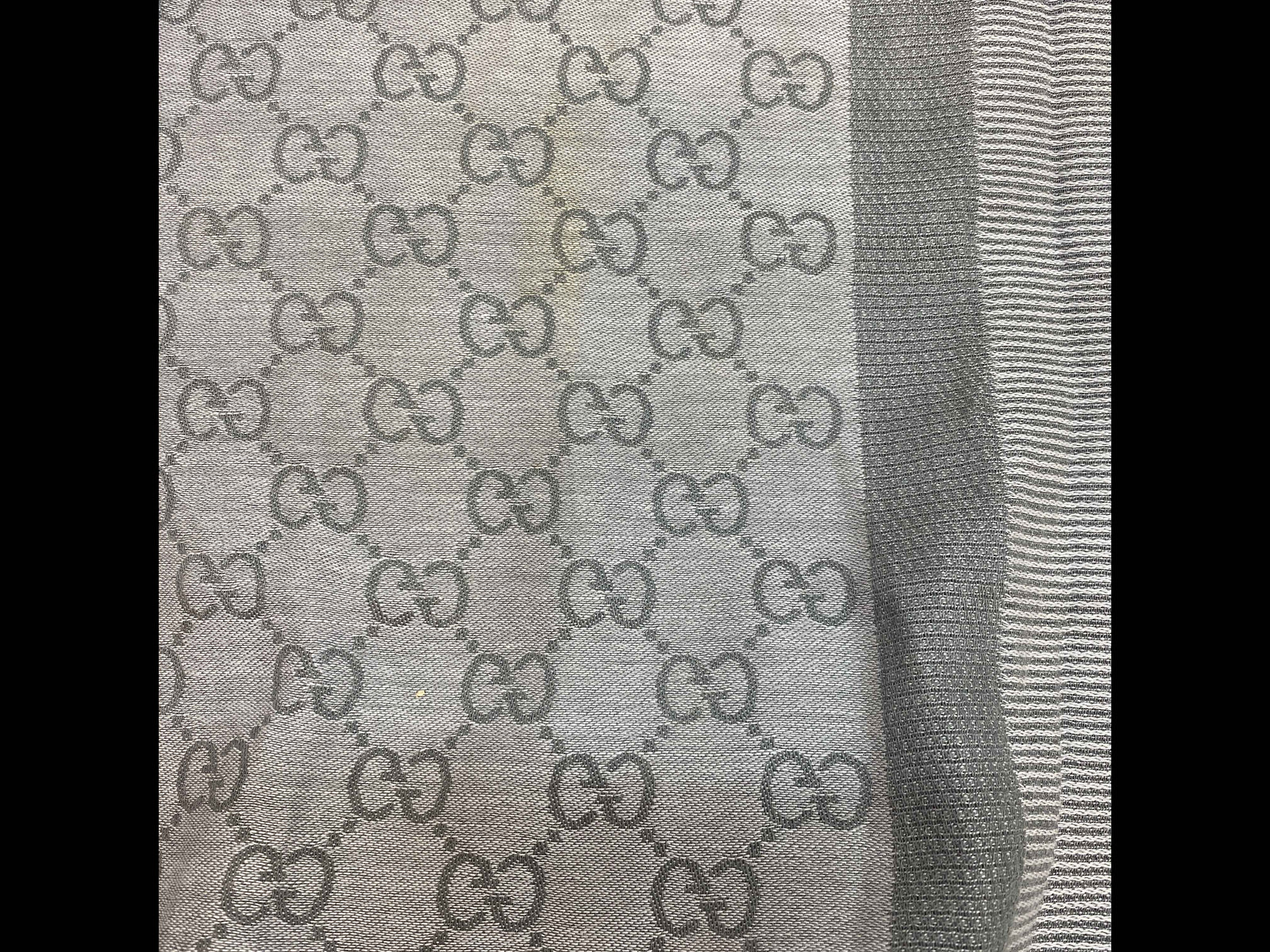 Women's Gg Supreme Shawl Scarf Grey - Photo 8