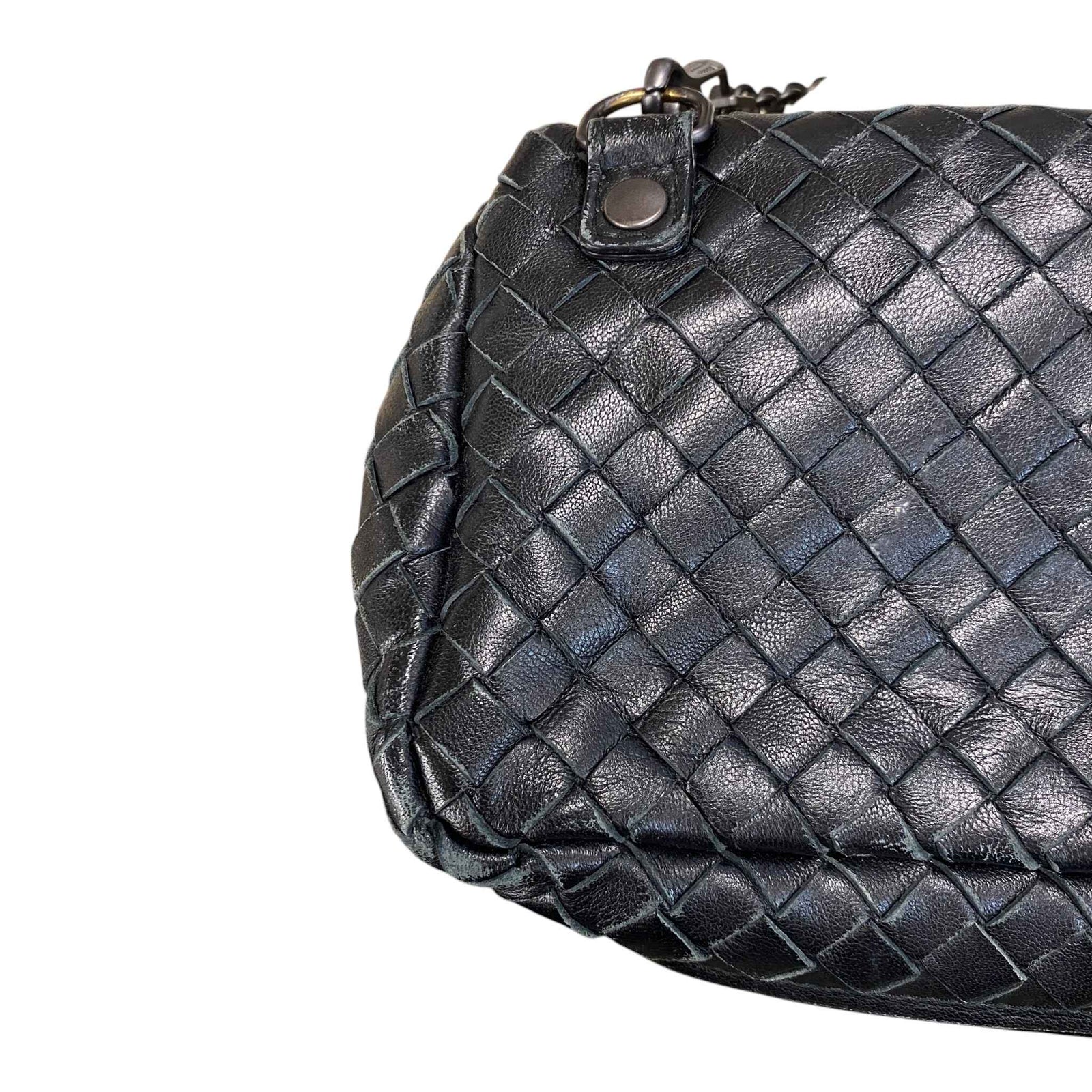 Women's Intrecciato Woven Olimpia Bag Black - Photo 13