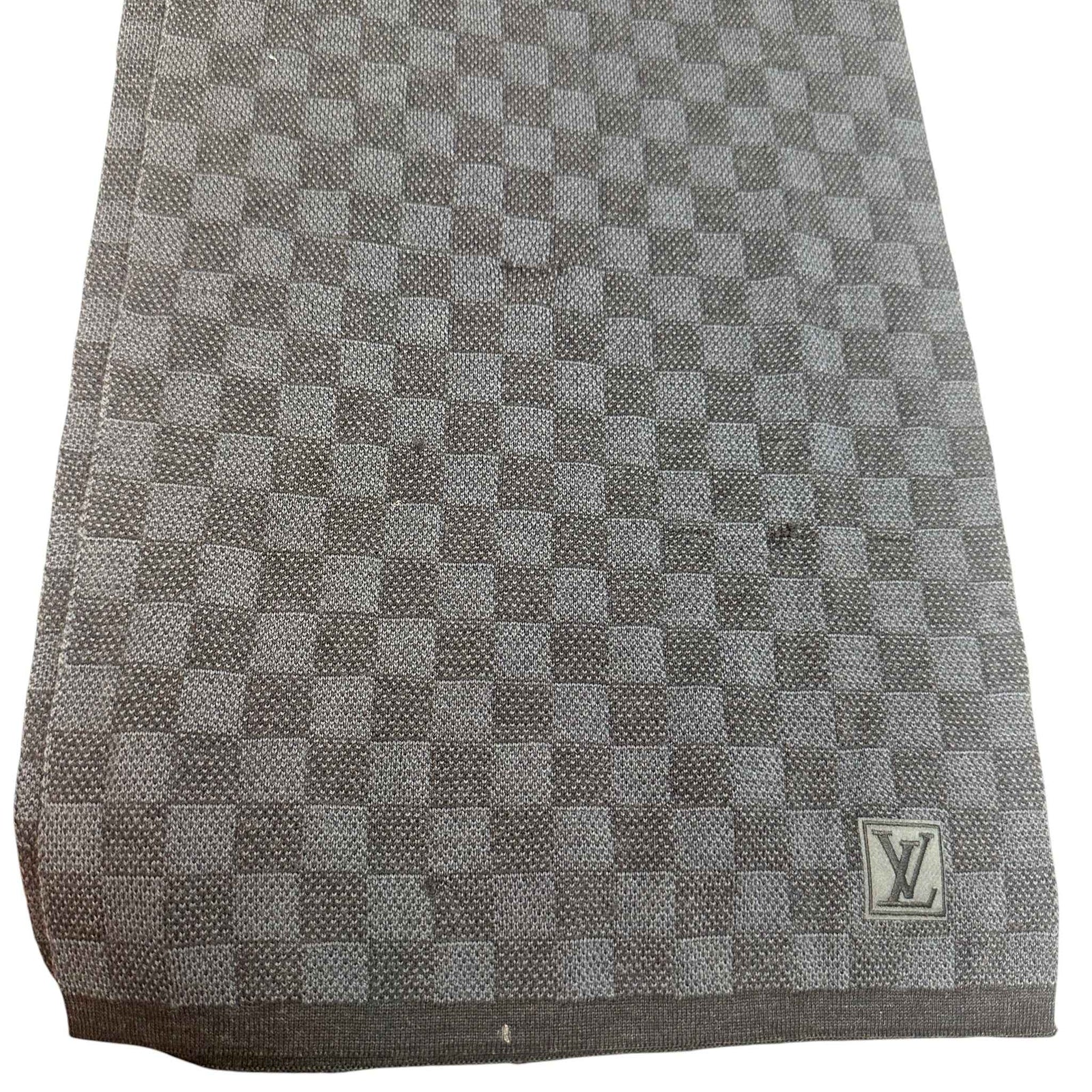 Men's Damier Echarpes Petit Scarf Grey - Photo 6