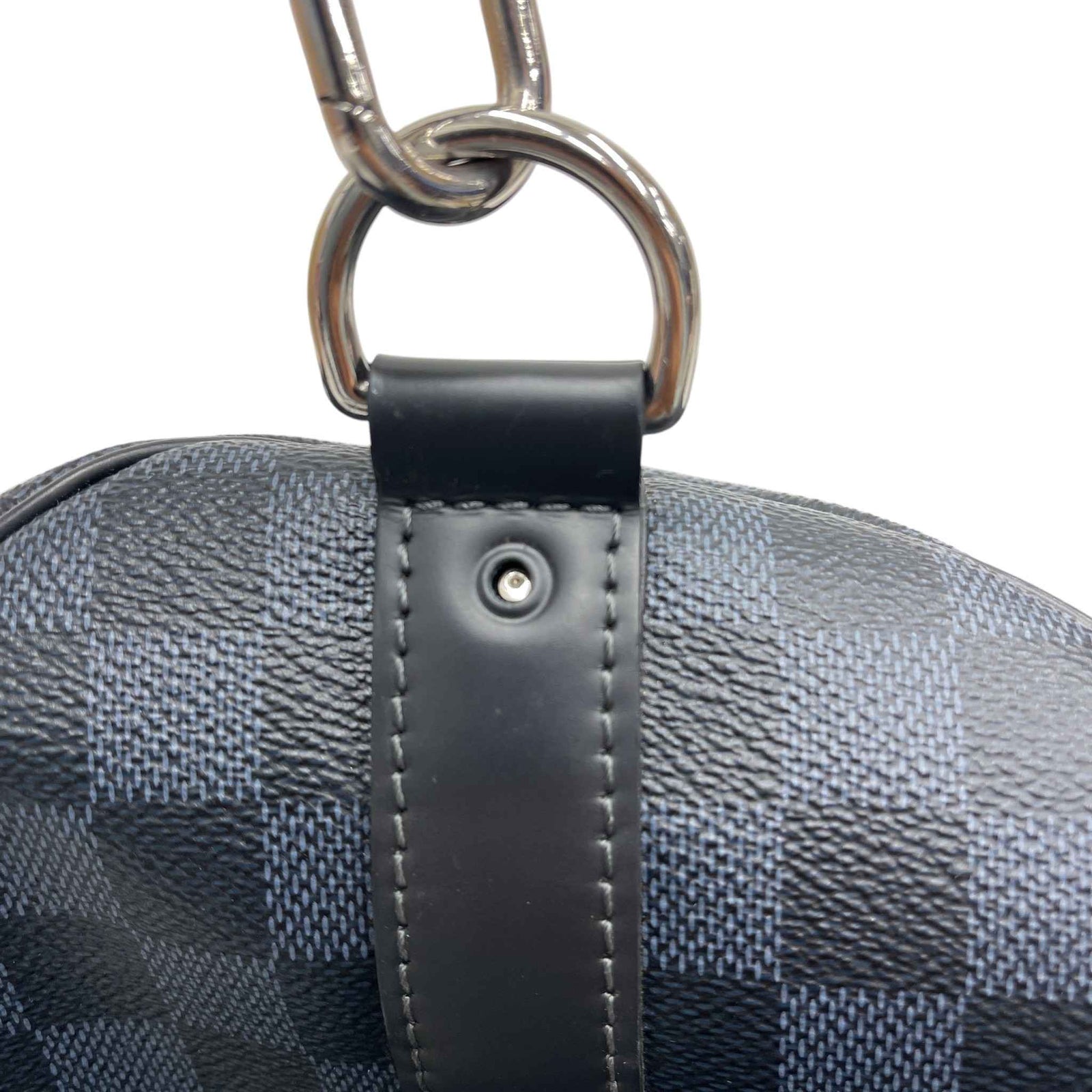 Men's Damier Colbolt Keepall Bandoulière 55 Bag Navy - Photo 13