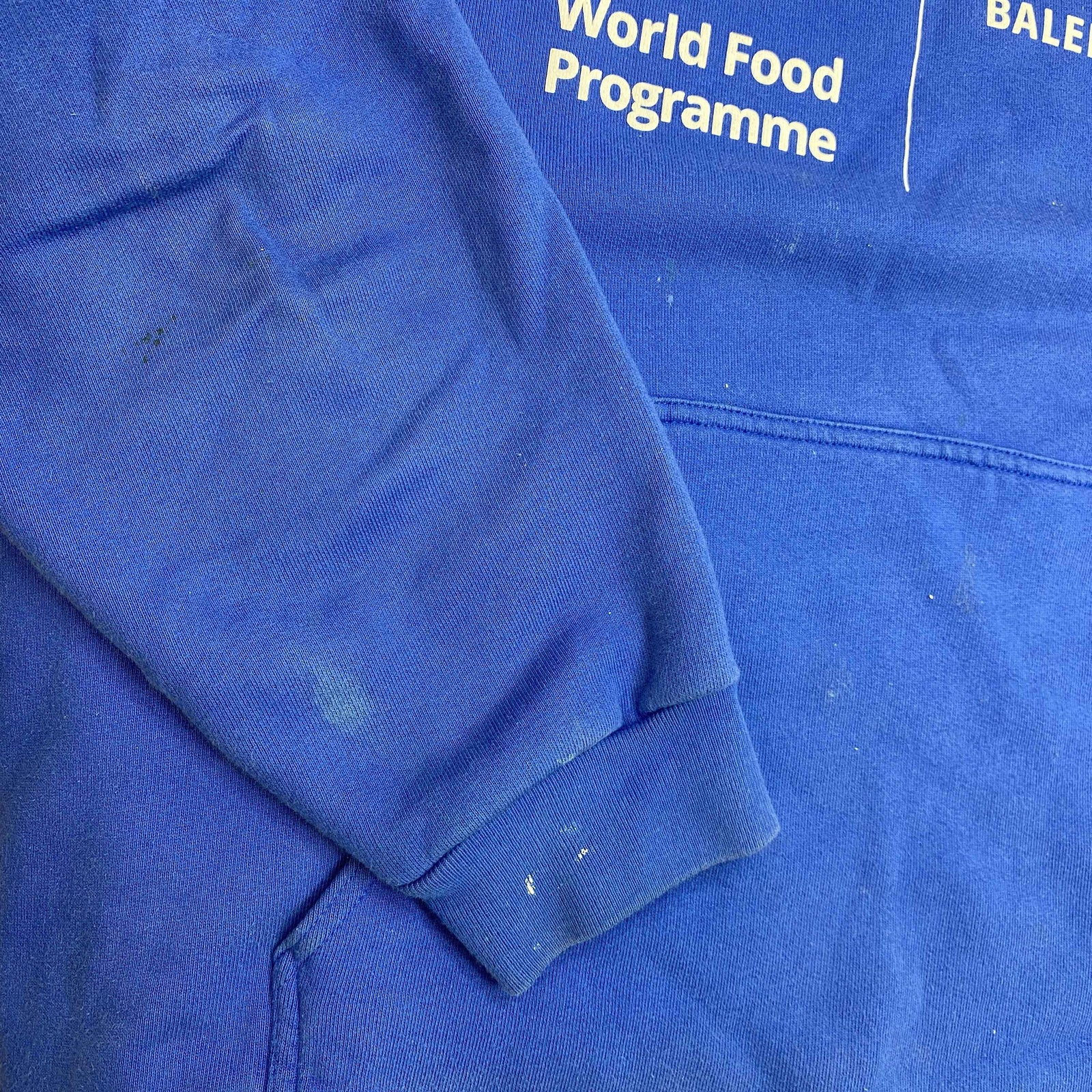 Men's World Food Programme Print Hoodie Blue Size XS - Photo 14