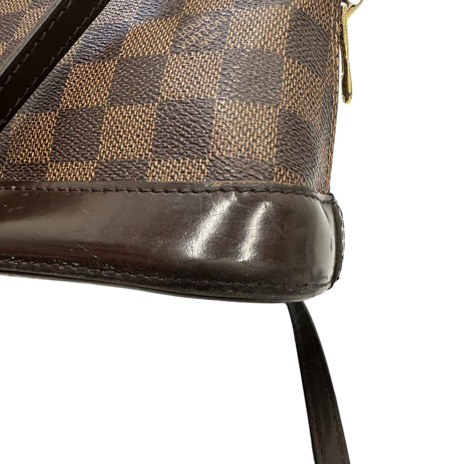Women's Alma Bb Damier Ebene Handbag Brown - Photo 13