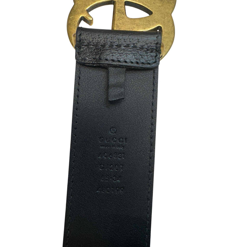 Men's Gg Marmont Belt Black Size 85CM / UK 10