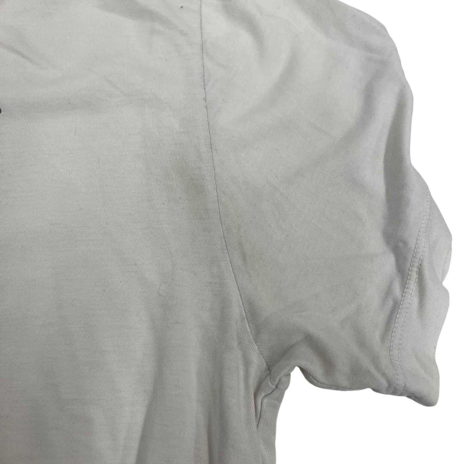 Men's Logo Print T-Shirt White Size L - Photo 11