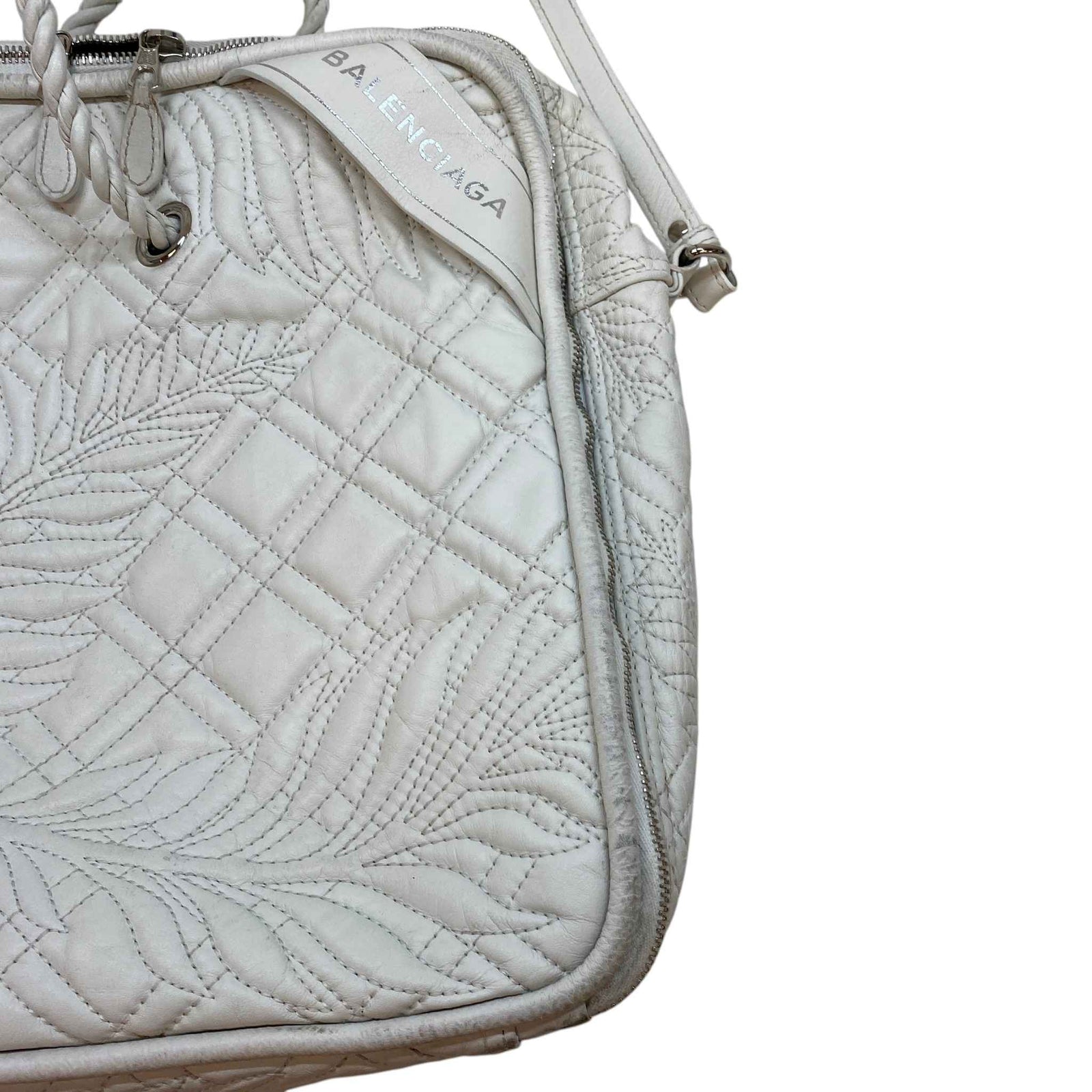 Women's Blanket Square Quilted Bag White - Photo 16