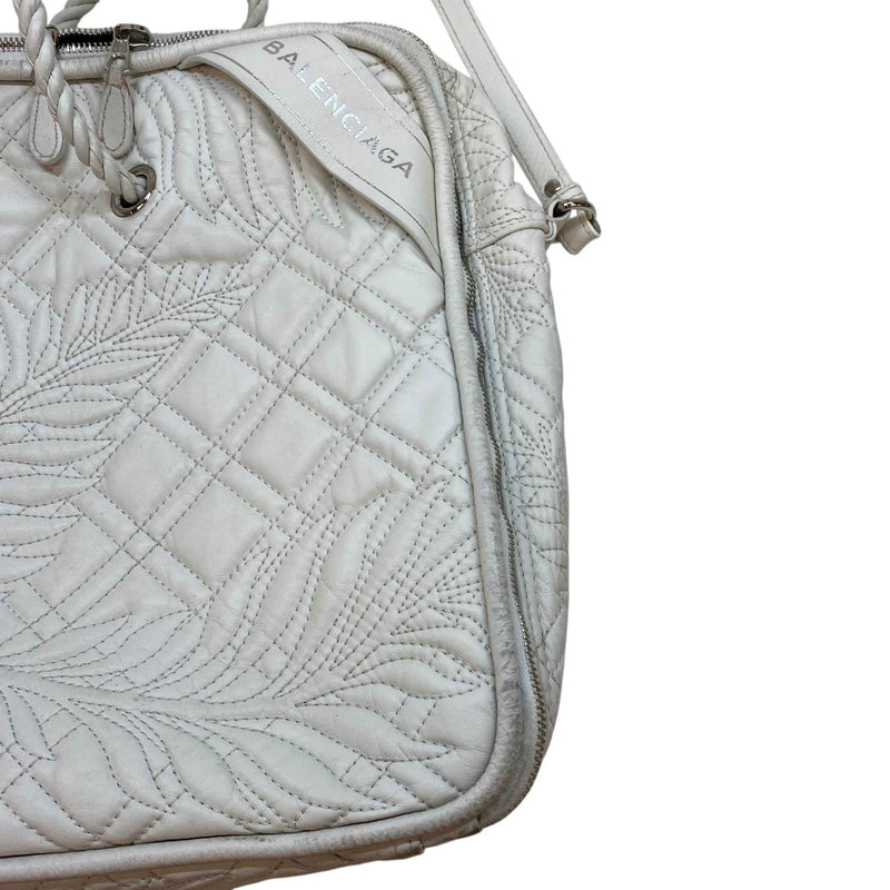 Women's Blanket Square Quilted Bag White