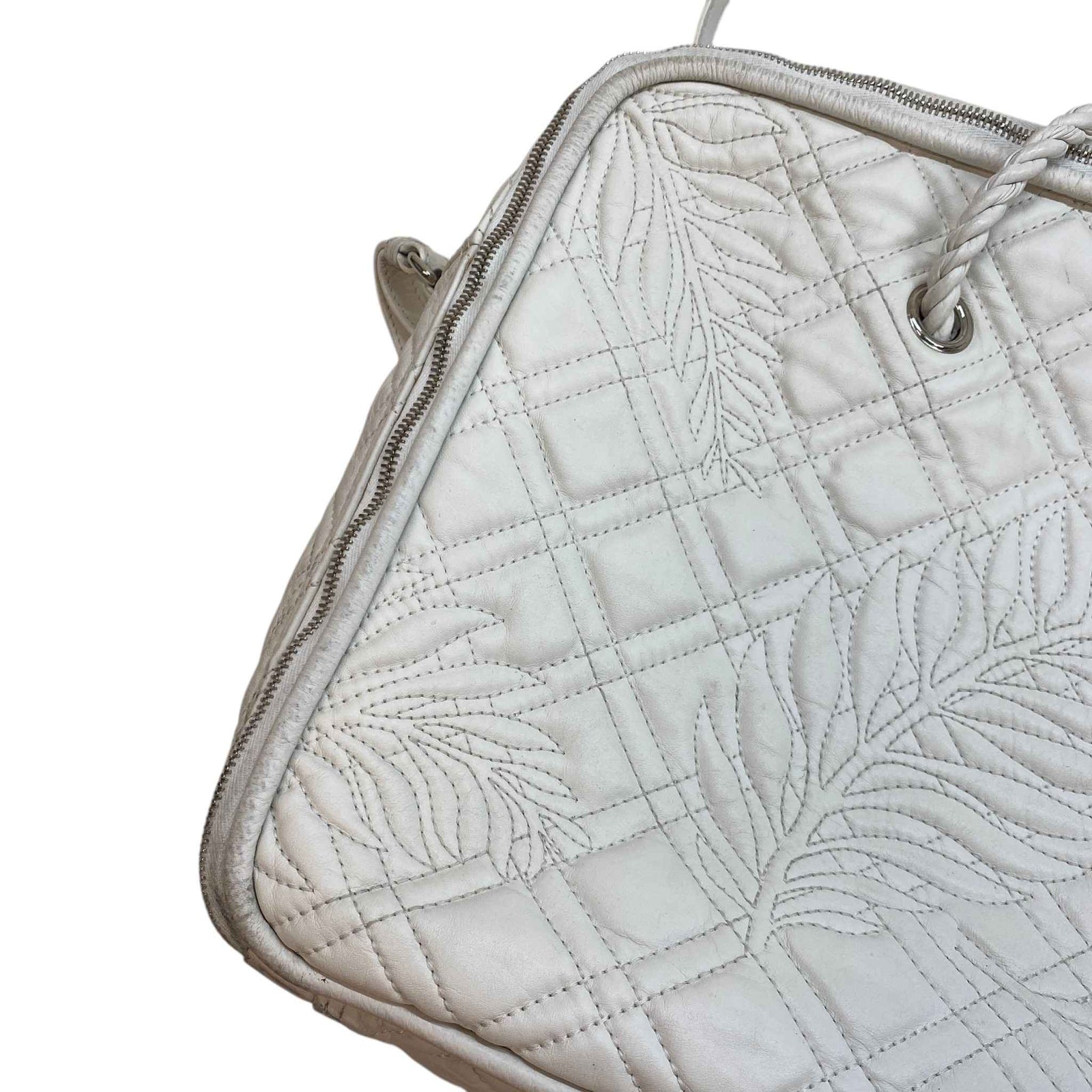 Women's Blanket Square Quilted Bag White - Photo 13