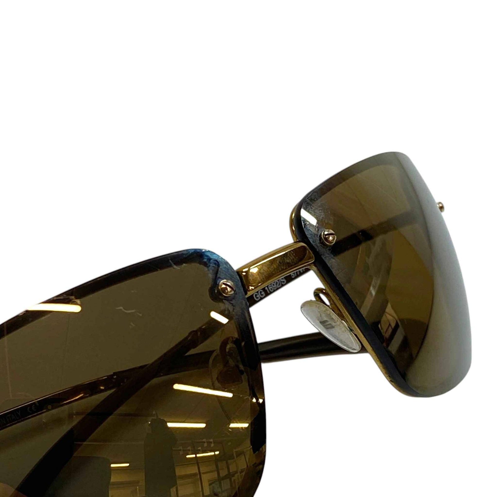 Women's Gg162/S Sunglasses Gold - Photo 10
