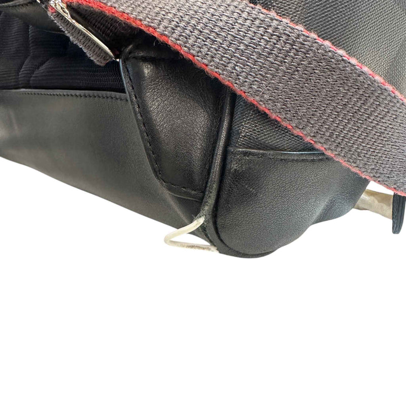 Men's City Check Zip Backpack Black