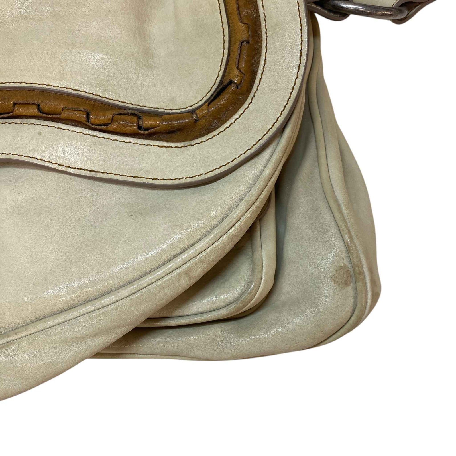 Women's Gaucho Double Saddle Bag Cream - Photo 15