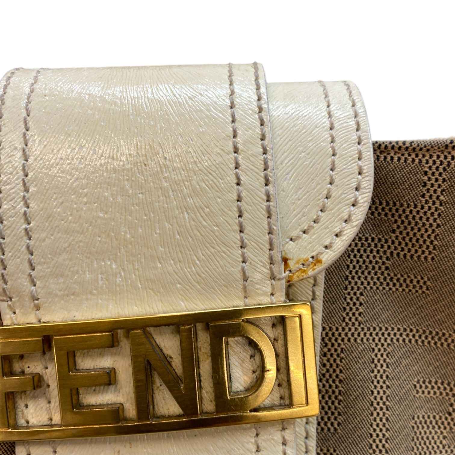 Women's Zucca Monogram Shoulder Bag Cream - Photo 17