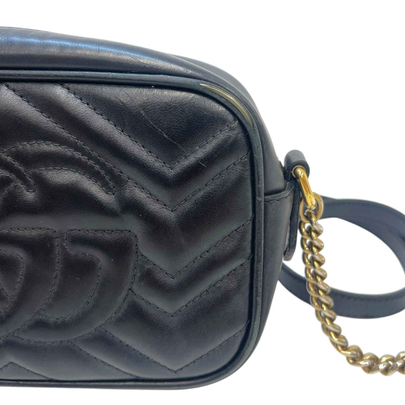 Women's Gg Marmont Mini Camera Bag Black