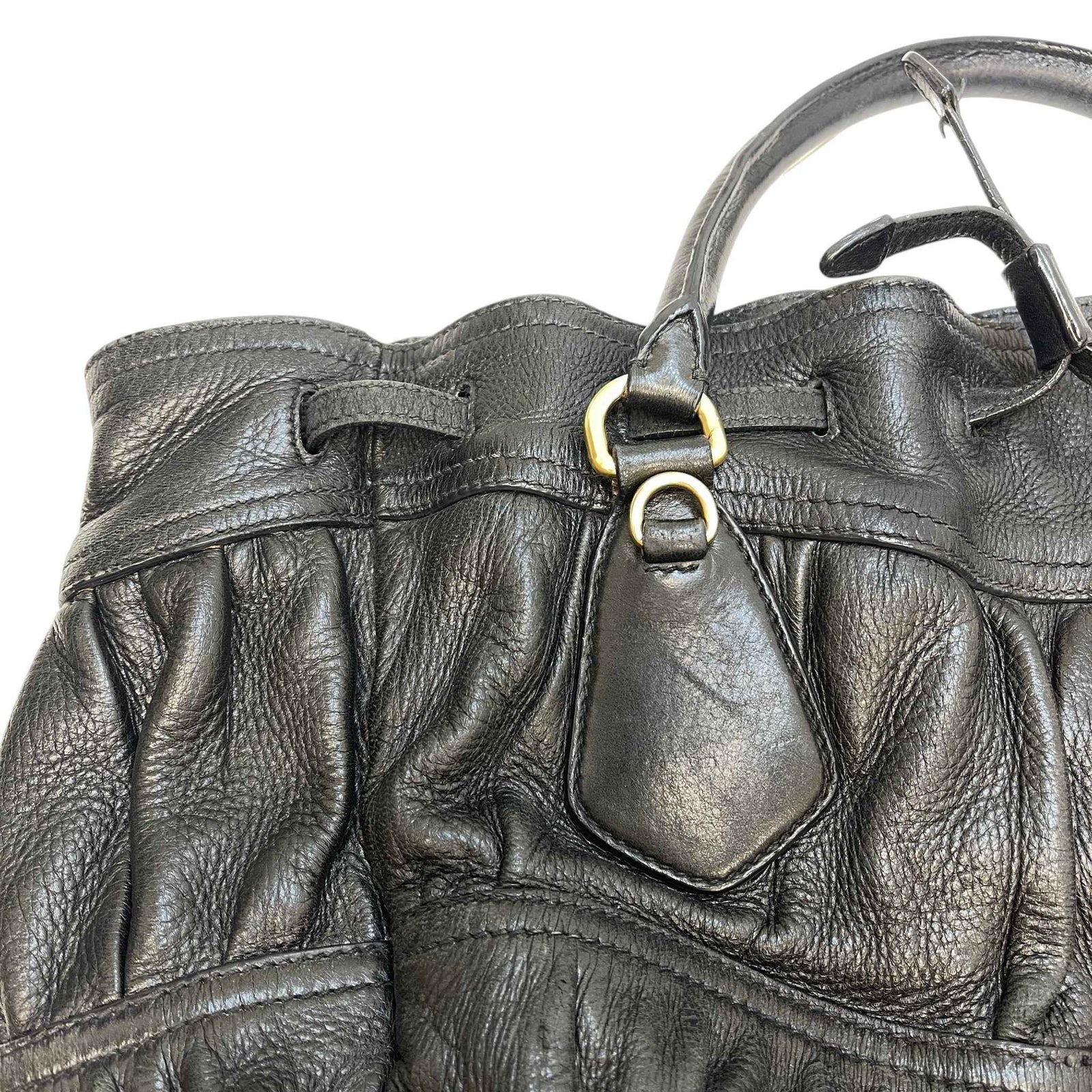 Women's Gaufre Handbag Black - Photo 17