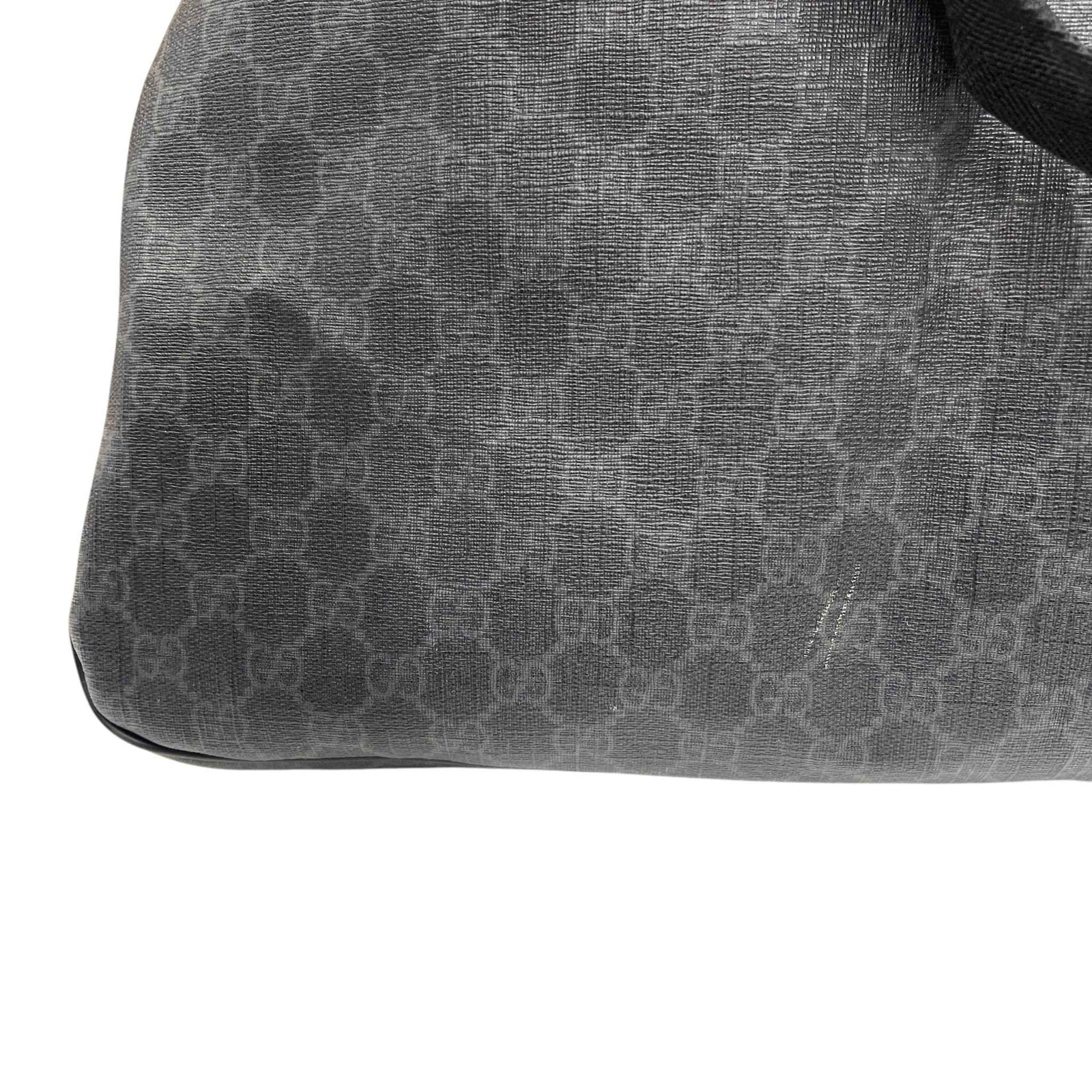 Men's Gg Supreme Travel Duffle Bag Black - Photo 16