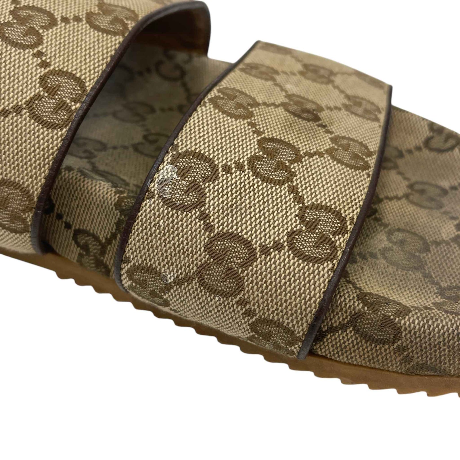 Men's Moritz Gg Supreme Canvas Sandals Beige Size EU 41 / UK 7 - Photo 12