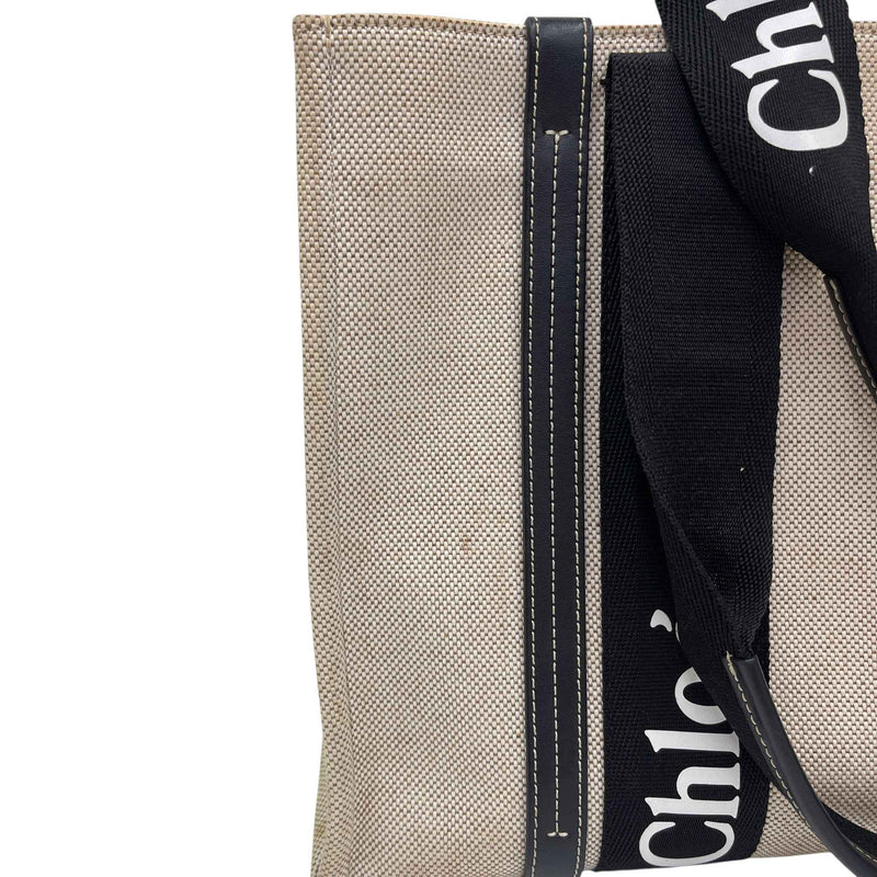 Women's Medium Woody Tote Handbag Beige