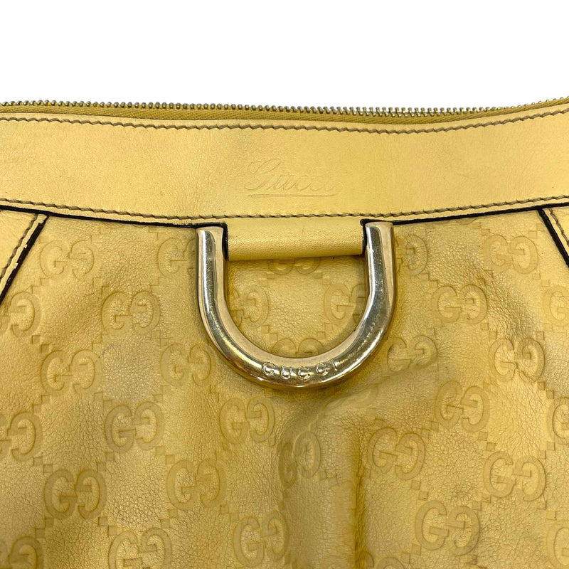 Women's Guccissima Abbey D Ring Crossbody Bag Yellow