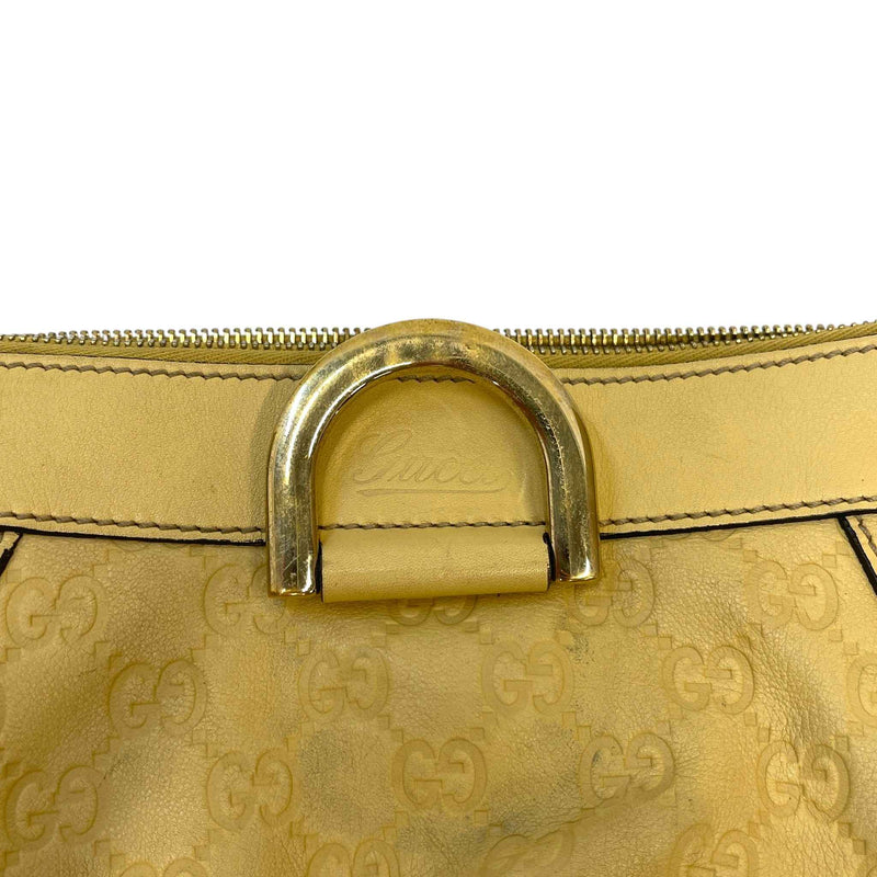 Women's Guccissima Abbey D Ring Crossbody Bag Yellow