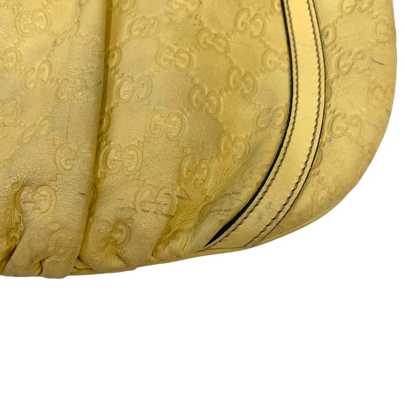 Women's Guccissima Abbey D Ring Crossbody Bag Yellow