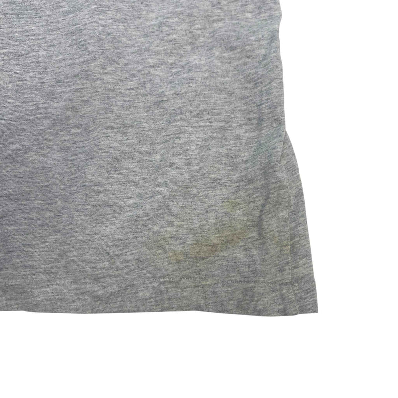 Men's Embroidered Logo T-Shirt Grey Size XL