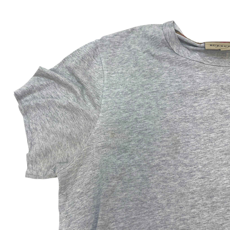 Men's Embroidered Logo T-Shirt Grey Size XL
