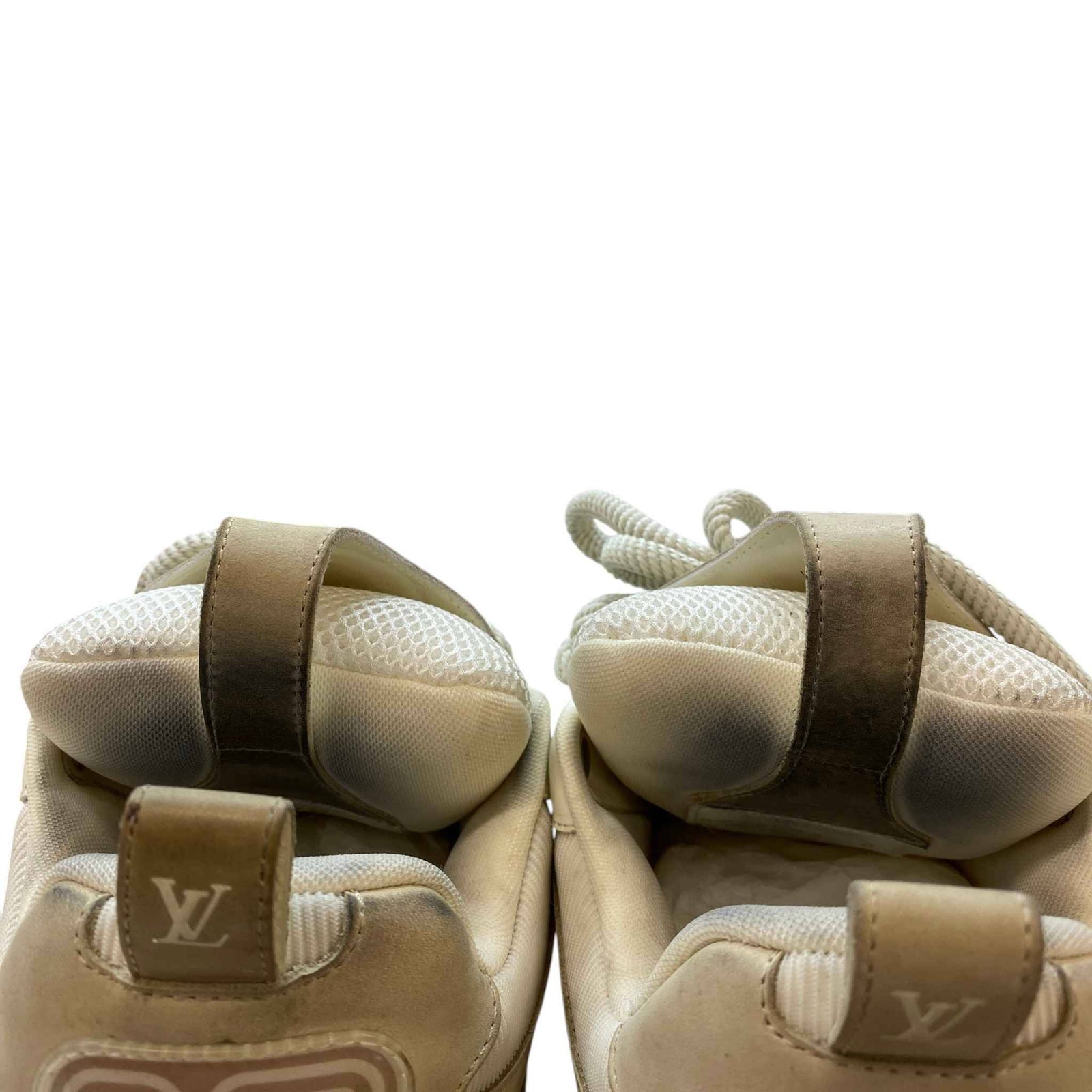 Men's Lv Skate Low Trainers Beige Size EU 42 / UK 8 - Photo 11