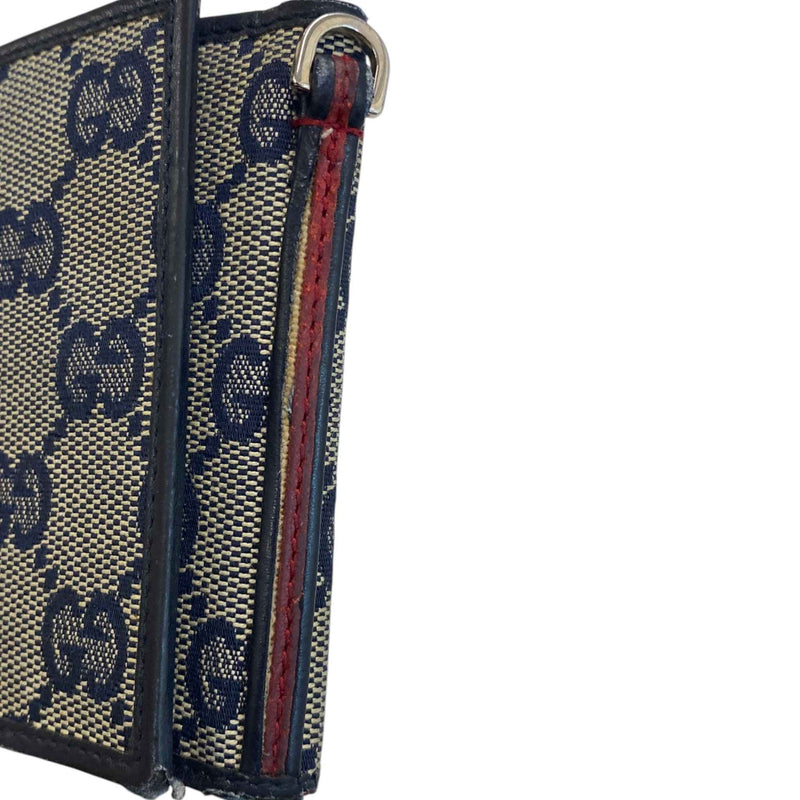 Men's Gg Canvas Trifold Key Wallet Beige