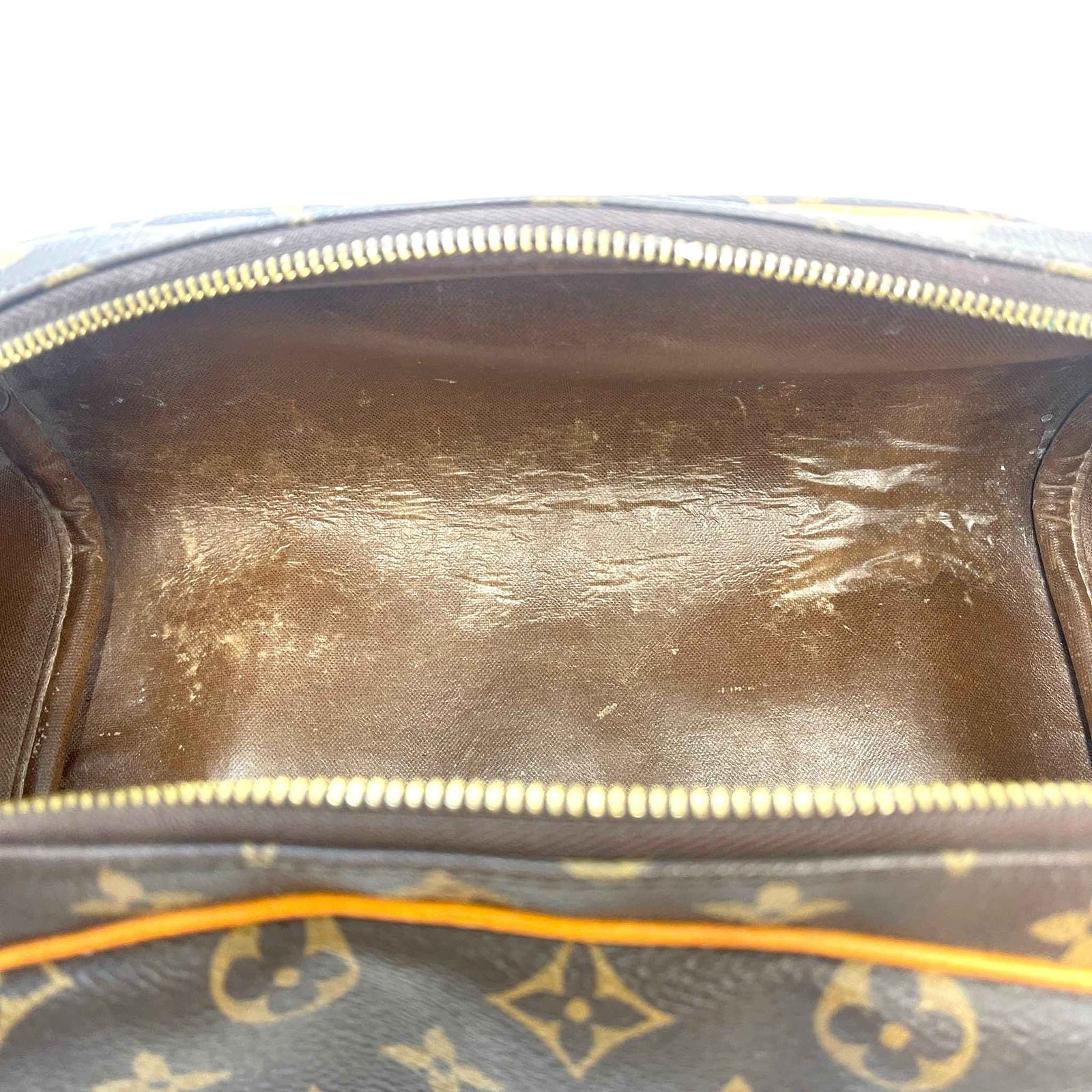 Men's Monogram Dopp Kit Toiletry Bag Brown - Photo 8