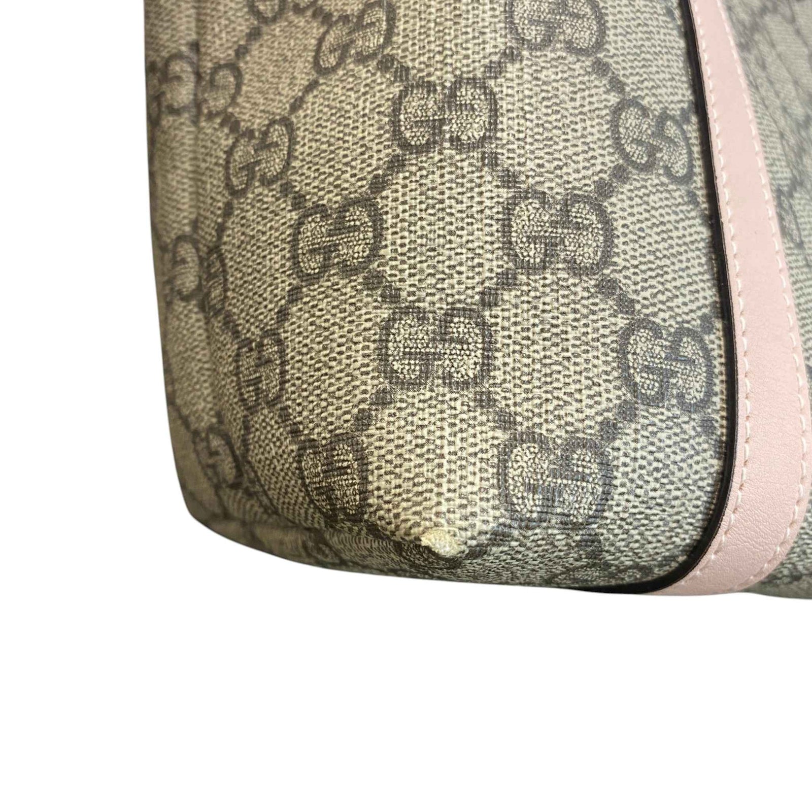 Women's Gg Supreme Mini Tote Bag Beige - Photo 13