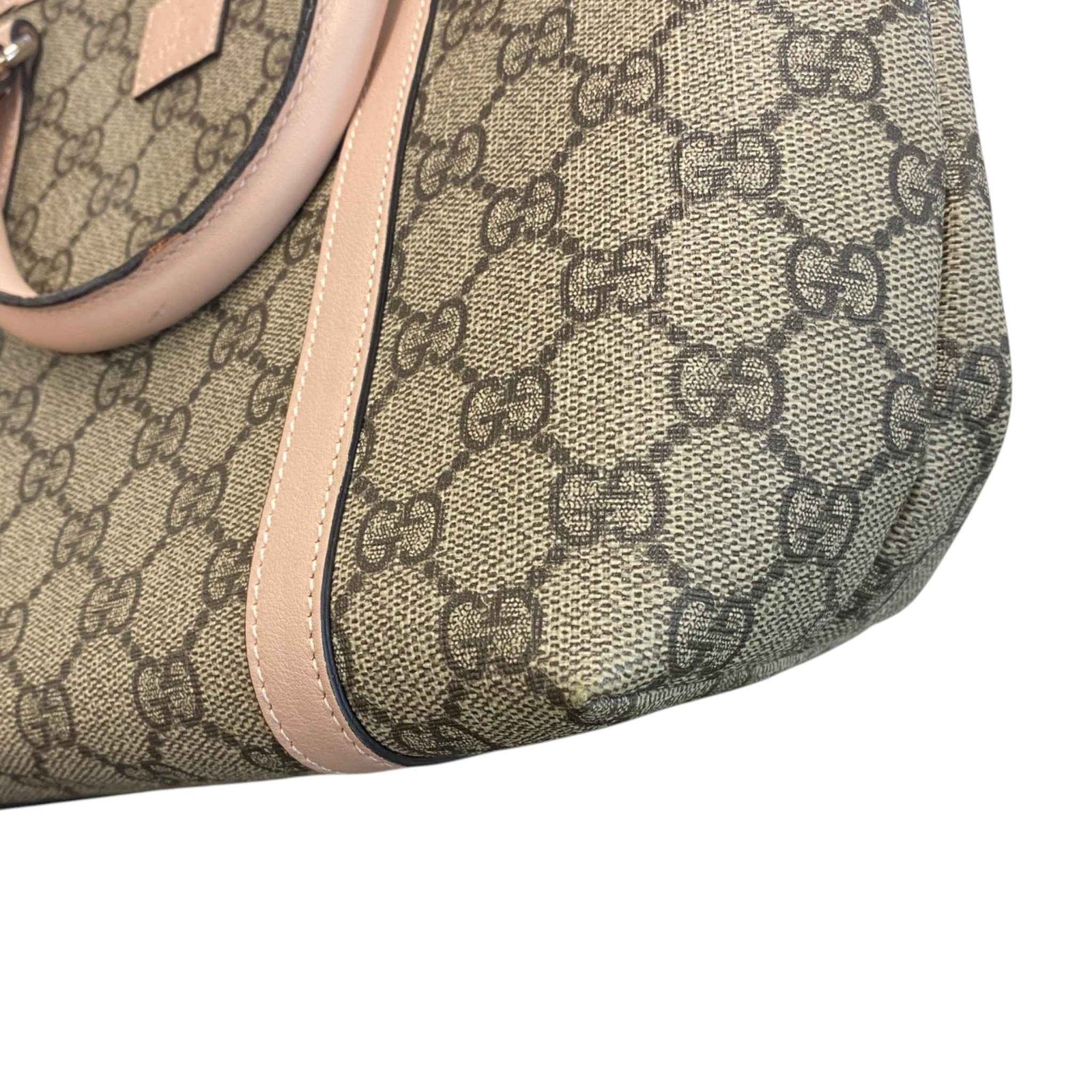Women's Gg Supreme Mini Tote Bag Beige - Photo 12