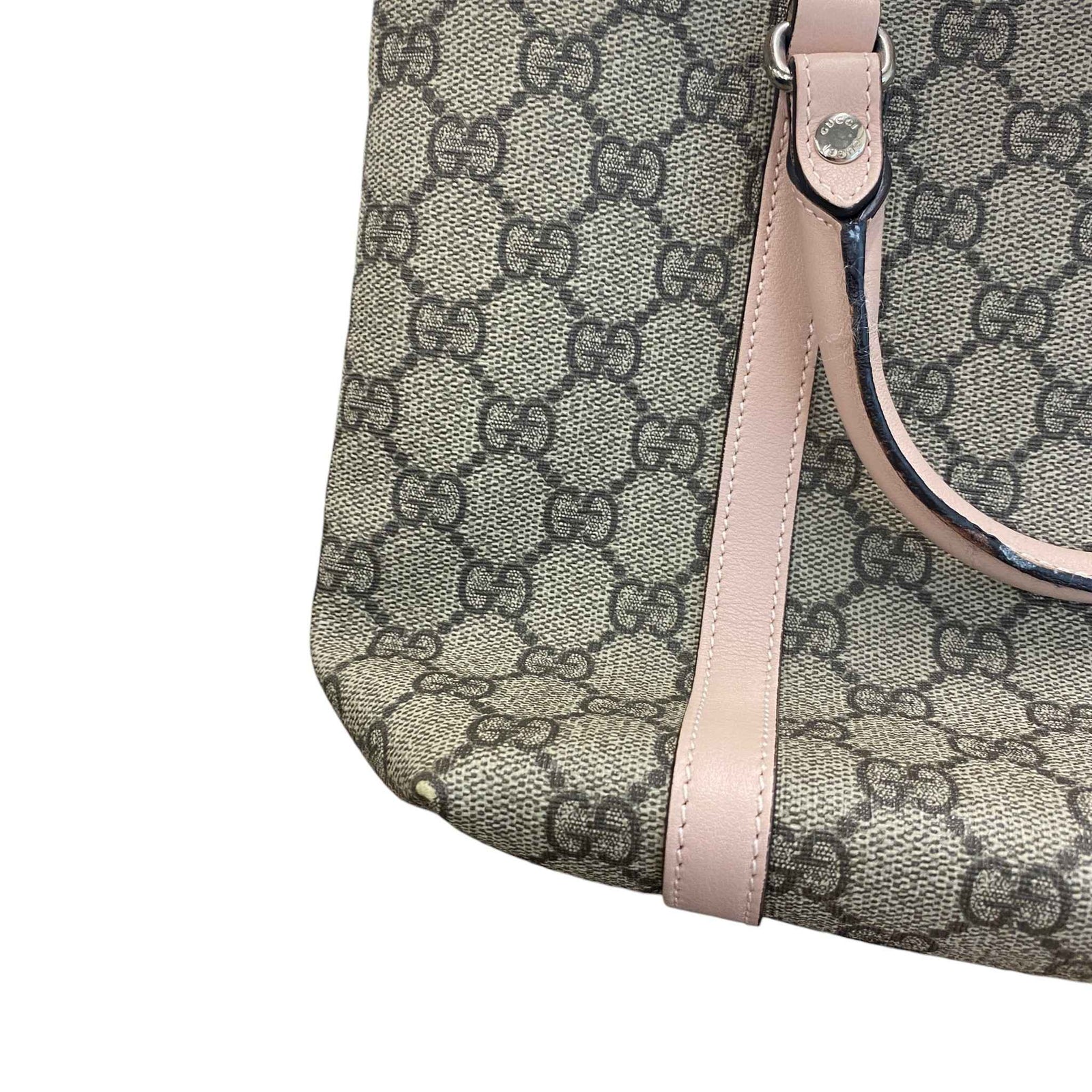 Women's Gg Supreme Mini Tote Bag Beige - Photo 11