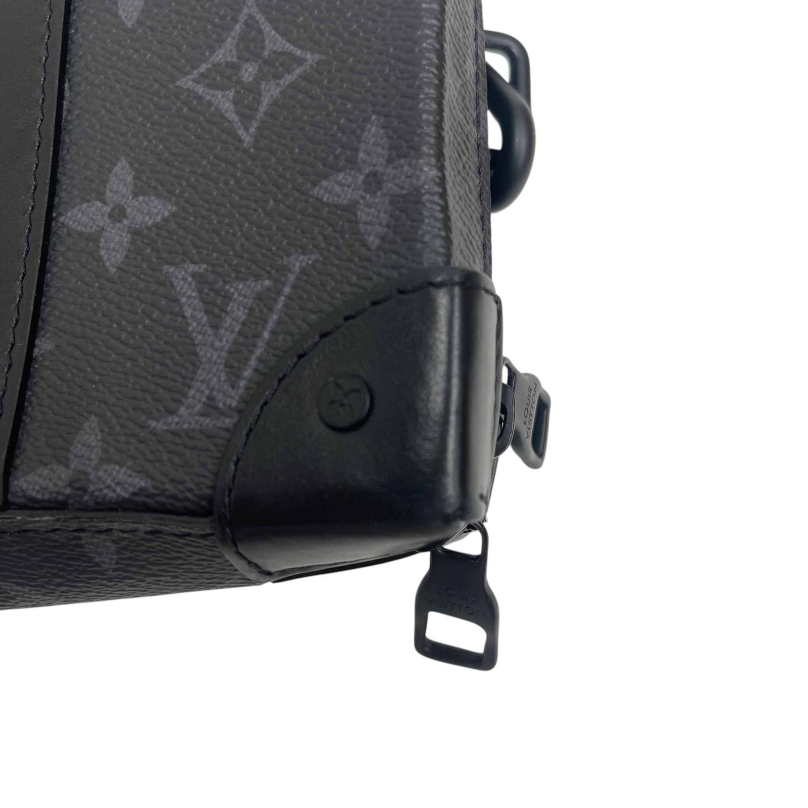 Men's Monogram Eclipse Soft Trunk Wallet Bag Black - Photo 14
