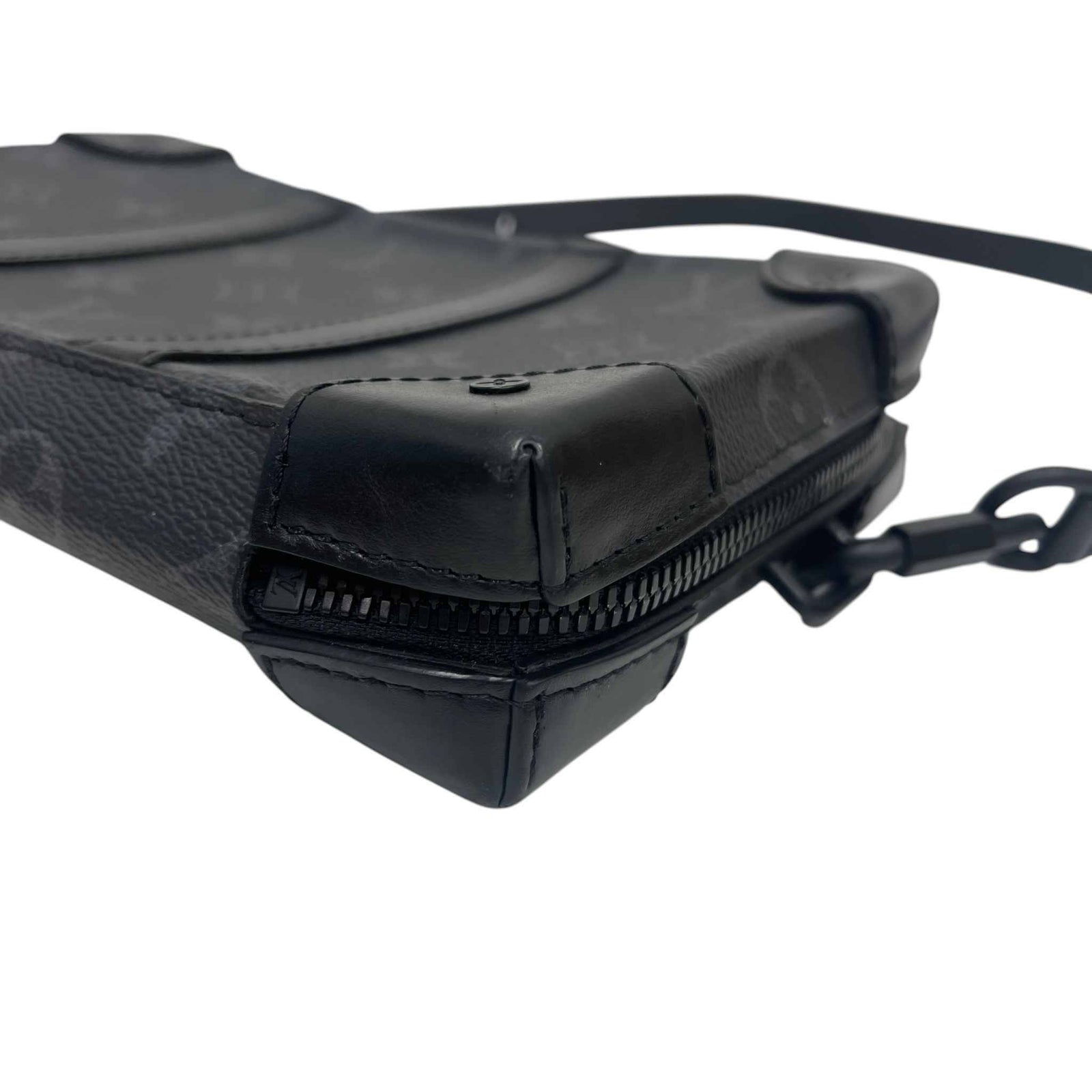 Men's Monogram Eclipse Soft Trunk Wallet Bag Black - Photo 17