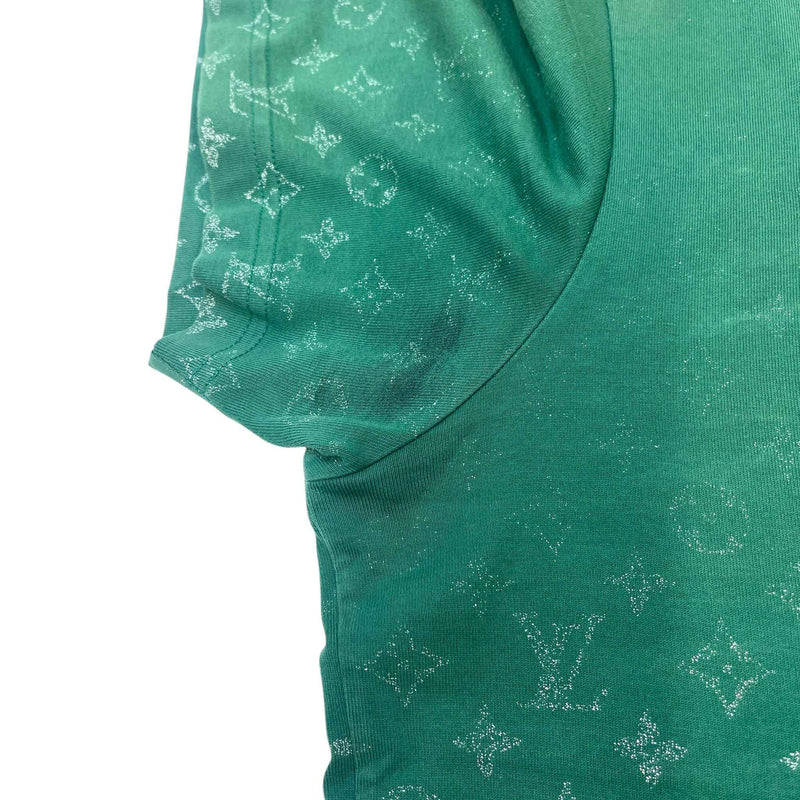 Men's Monogram Gradient T-Shirt Green Size XL