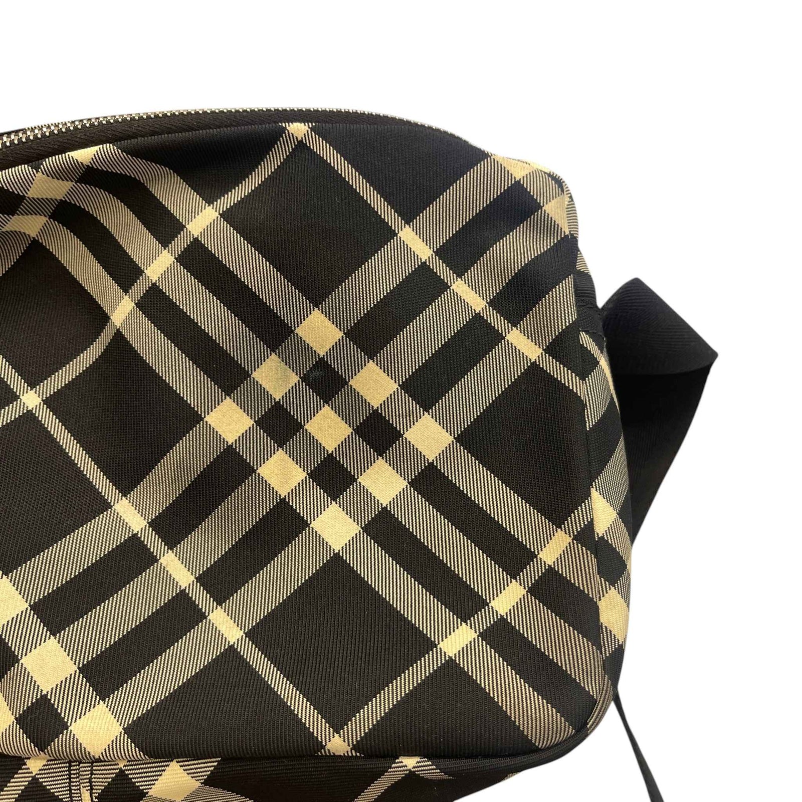 Men's Ekd Appliqué Checked Crossbody Messenger Bag Black - Photo 14