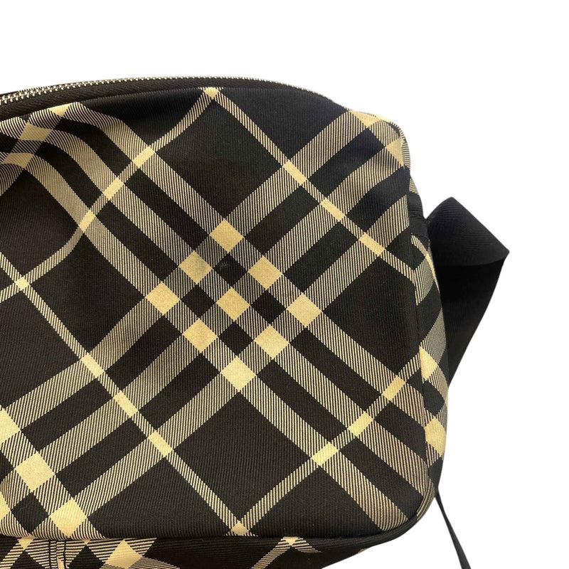 Men's Ekd Appliqué Checked Crossbody Messenger Bag Black