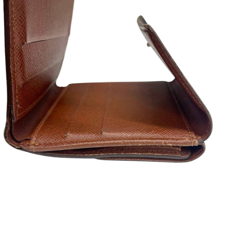 Monogram Porte Monnaie Trifold Wallet Brown