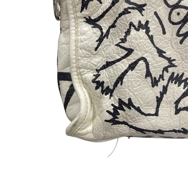 Women's Graffiti City Bag White