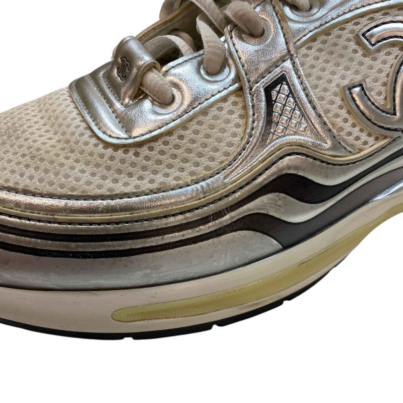 Women's Cc Runners Low Trainers Silver Size EU 39.5 / UK 6.5