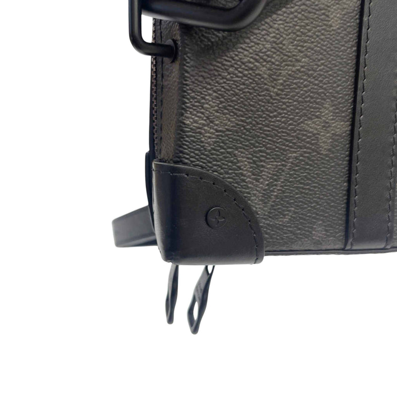 Men's Monogram Eclipse Soft Trunk Messenger Bag Black