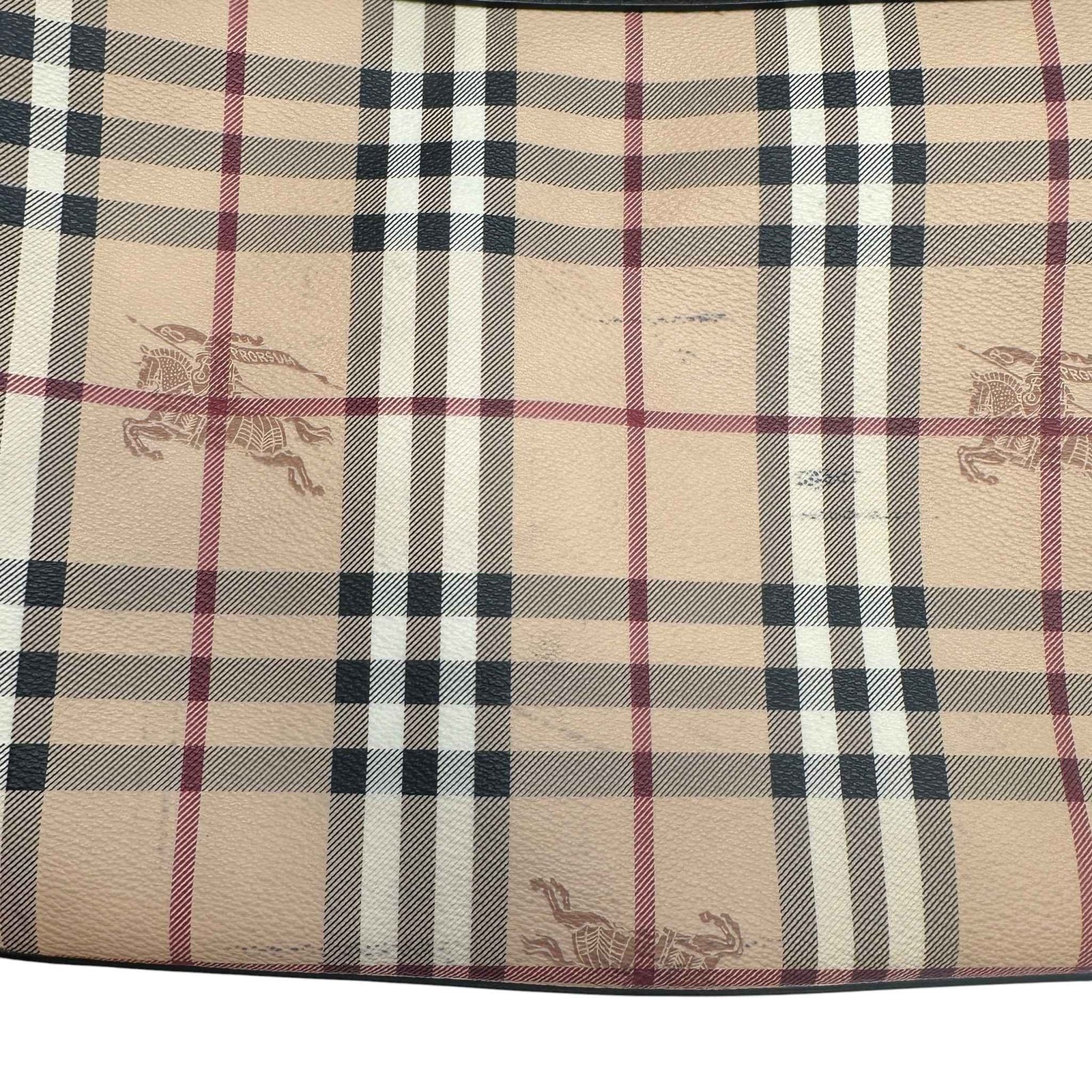 Men's Checkered Messenger Bag Beige - Photo 12