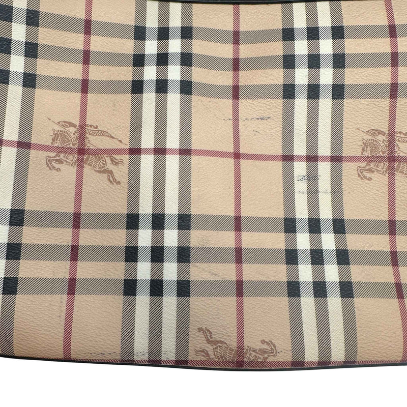 Men's Checkered Messenger Bag Beige