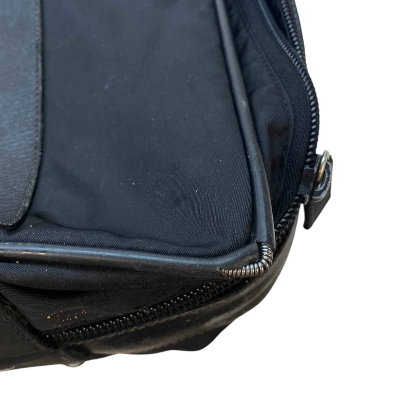 Men's Nylon Saffiano Travel Bag Black
