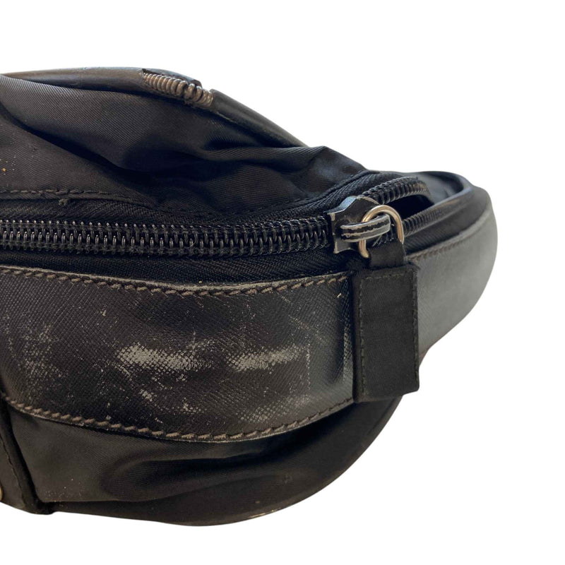 Men's Nylon Saffiano Travel Bag Black
