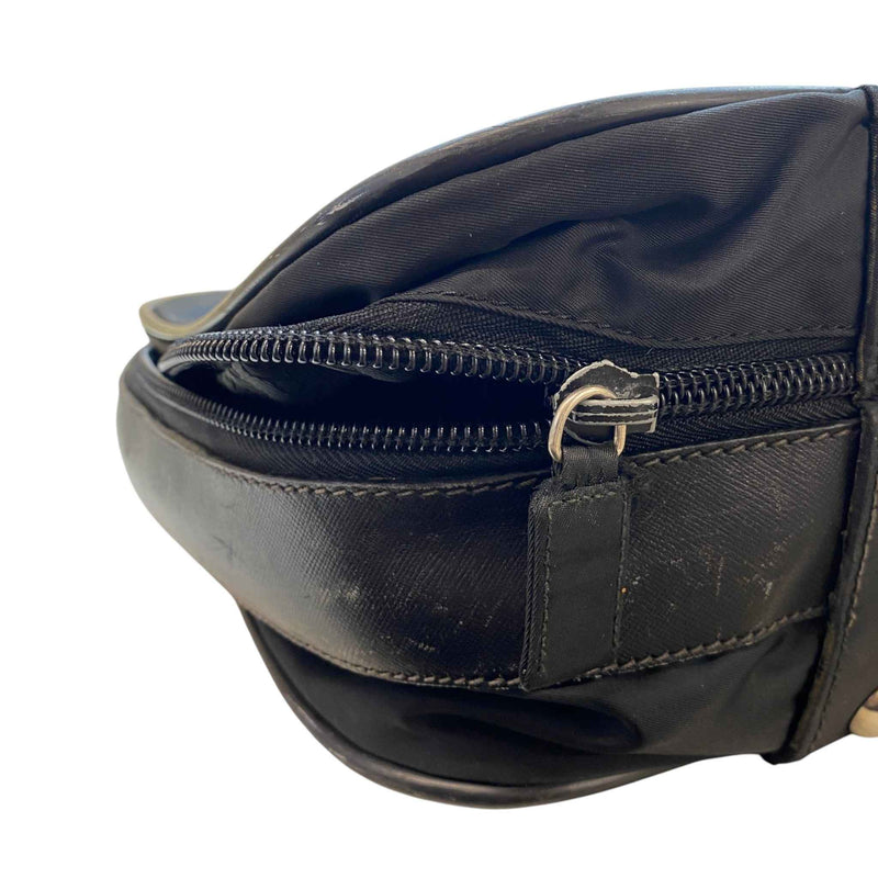 Men's Nylon Saffiano Travel Bag Black