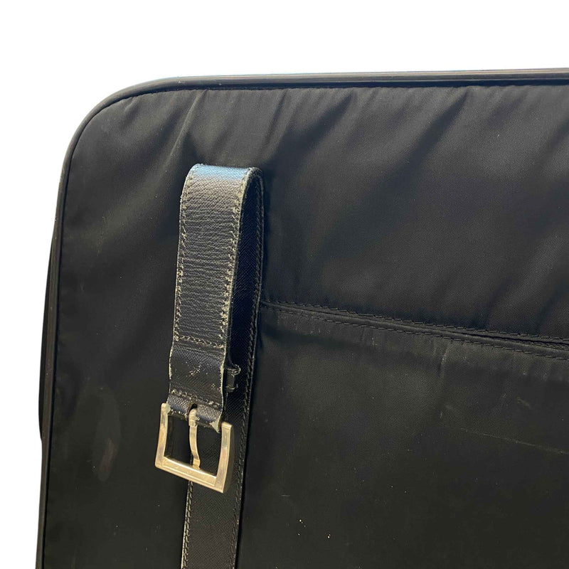 Men's Nylon Saffiano Travel Bag Black