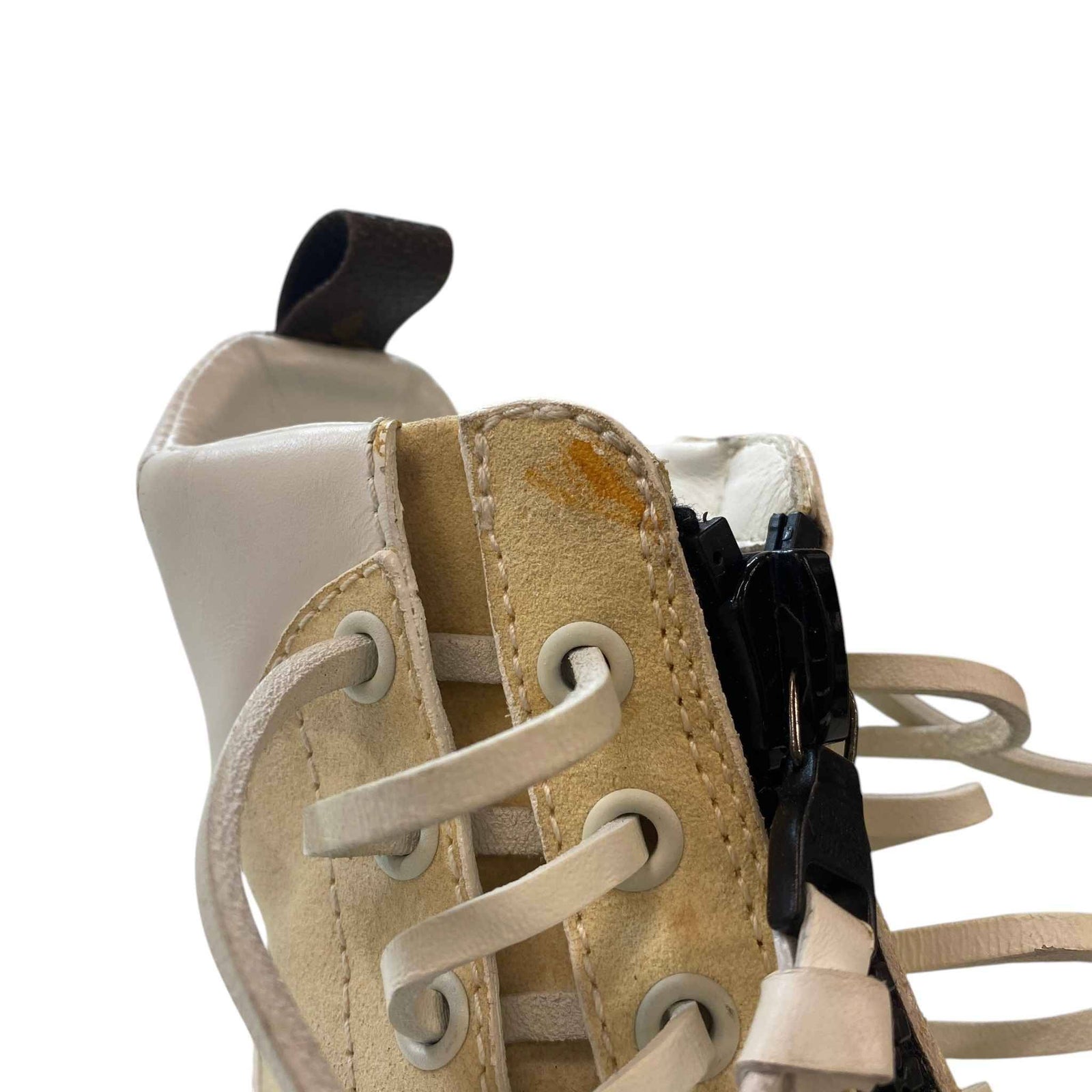 Women's Palm Canyon Desert Laureate Combat Boots Beige Size EU 36 / UK 3 - Photo 12