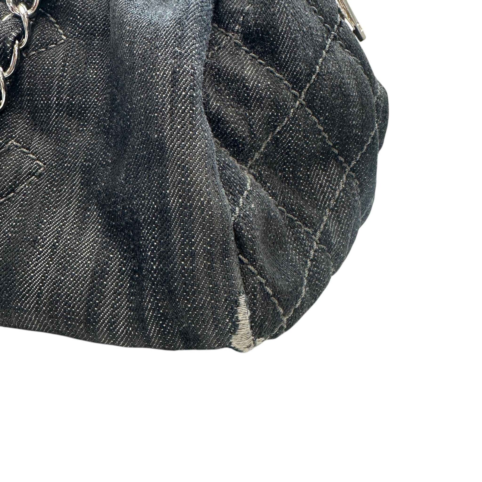 Women's Denim Tote Bag Black - Photo 13